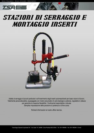 Stazioni di serraggio e montaggio inserti